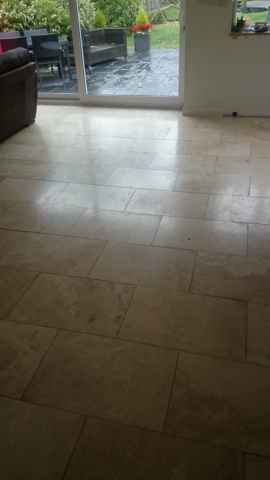 Before Images, Travertine Floor Restoration