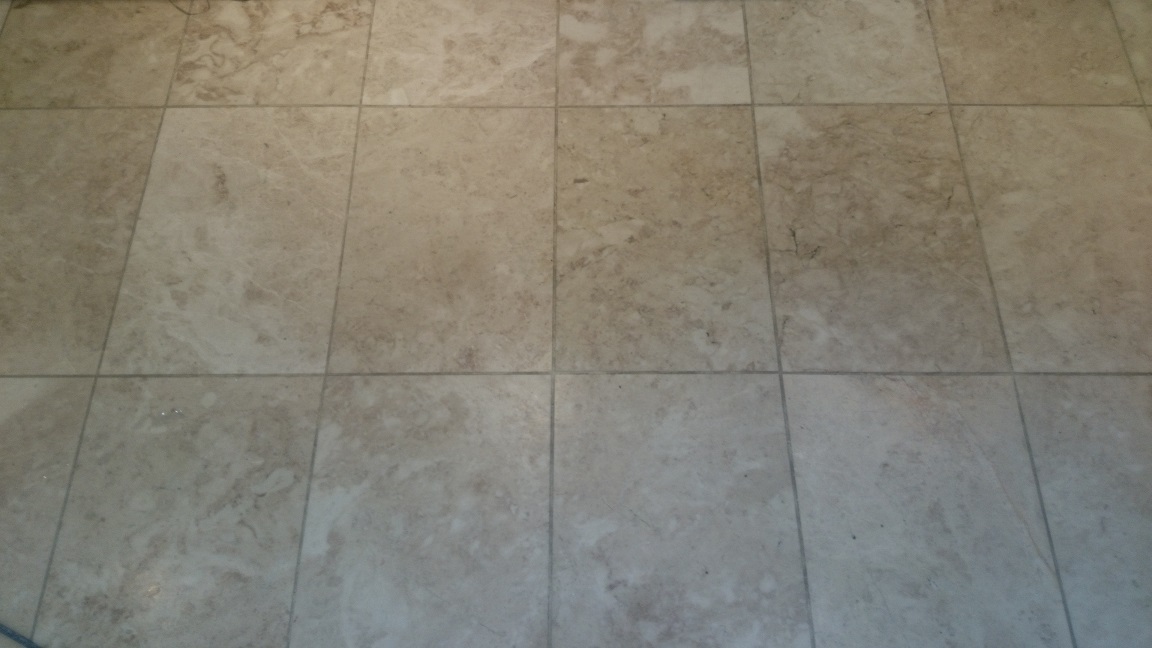 Dull Marble Floor In Keston, Bromley, Kent